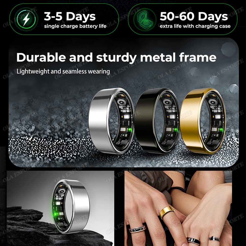 New R09 Smart Ring Men Women w - مراجعة Temperature Ring Skin وسعره