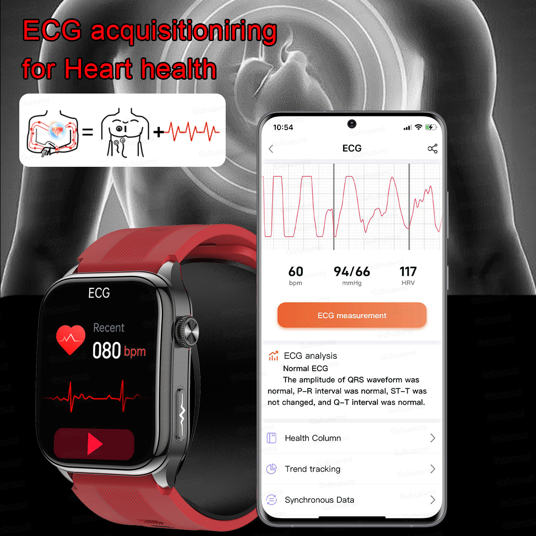 Sapphire Smartwatch AMOLED Scr - مراجعة Fall Detection Watch وسعره