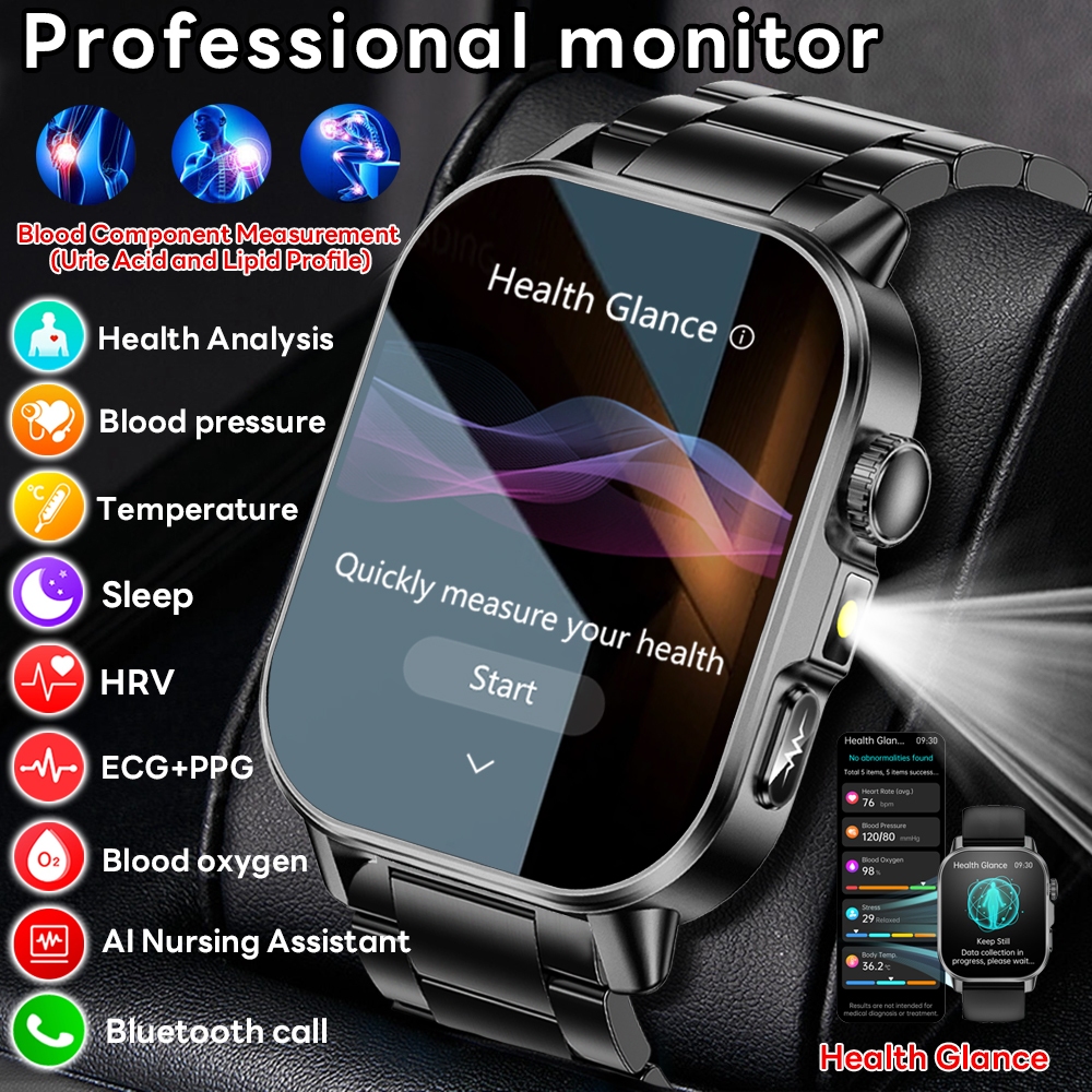 2026 New Model Uric Acid & Lip - مراجعة Fall Detection Watch وسعره