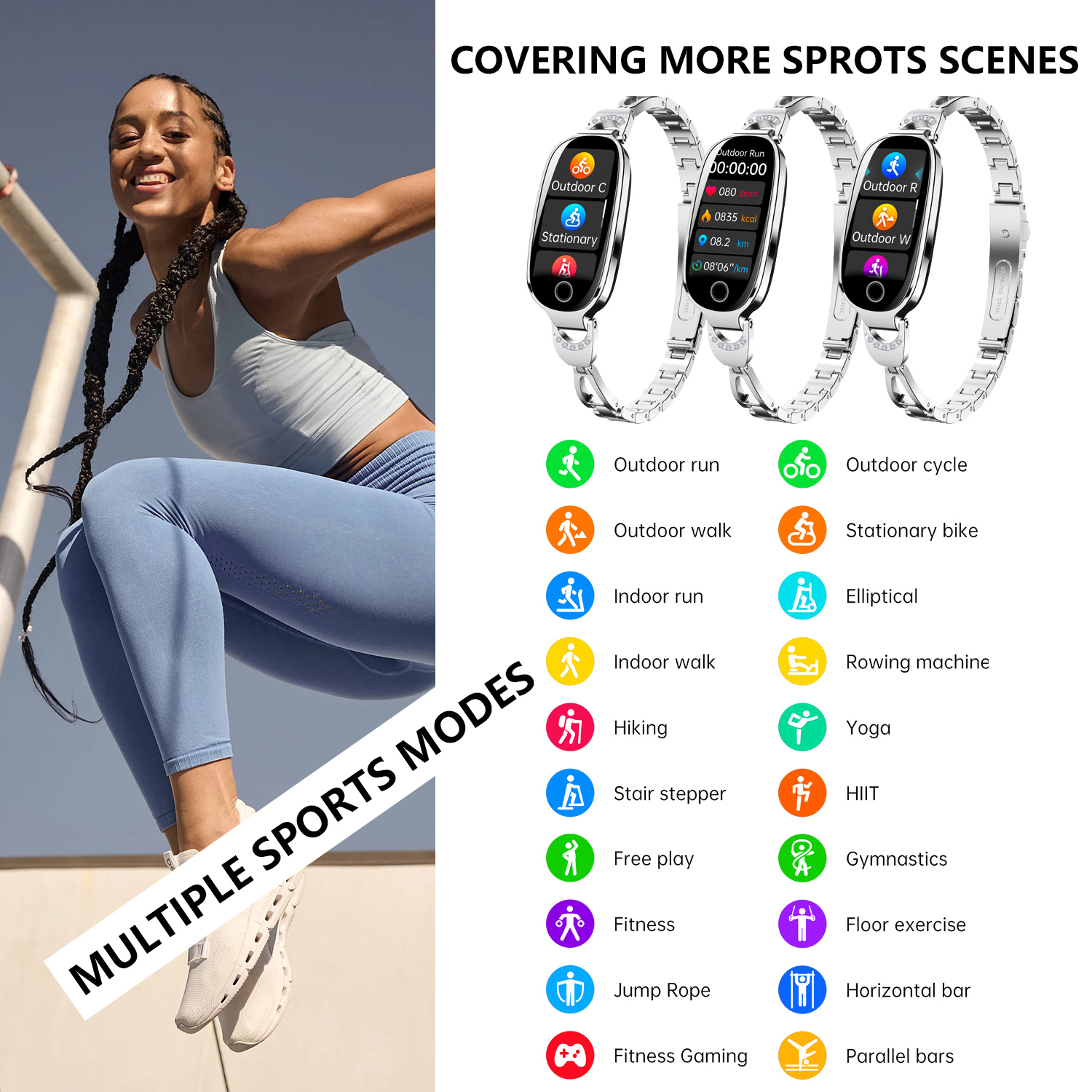 F81 Girl Heart Rate Waterproof - مراجعة Breath Rate Monitor وسعره