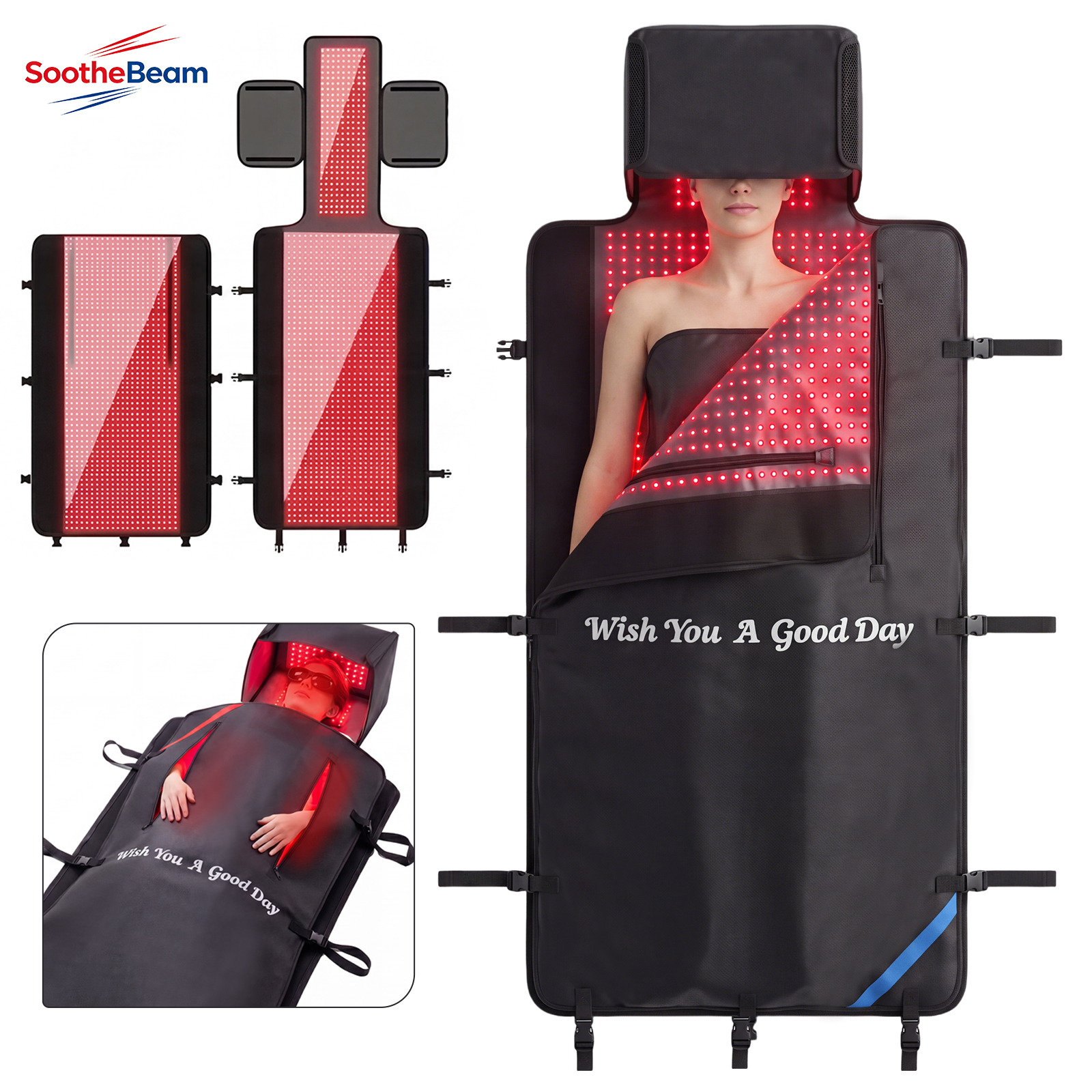 2880LEDs Red Light Therapy Mat - مراجعة Galvanic Skin Sensor وسعره