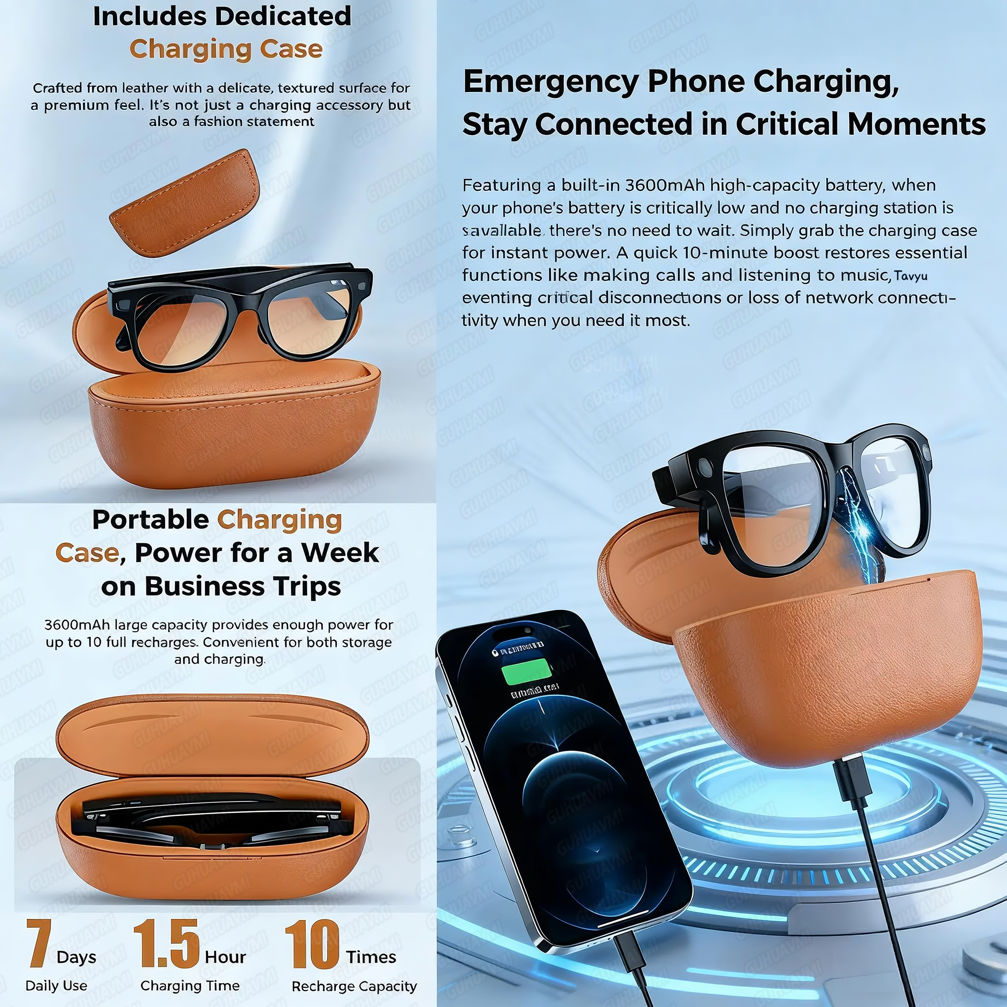 New 800W 4k HD Camera Smart Gl - مراجعة Smart Glasses Lens وسعره