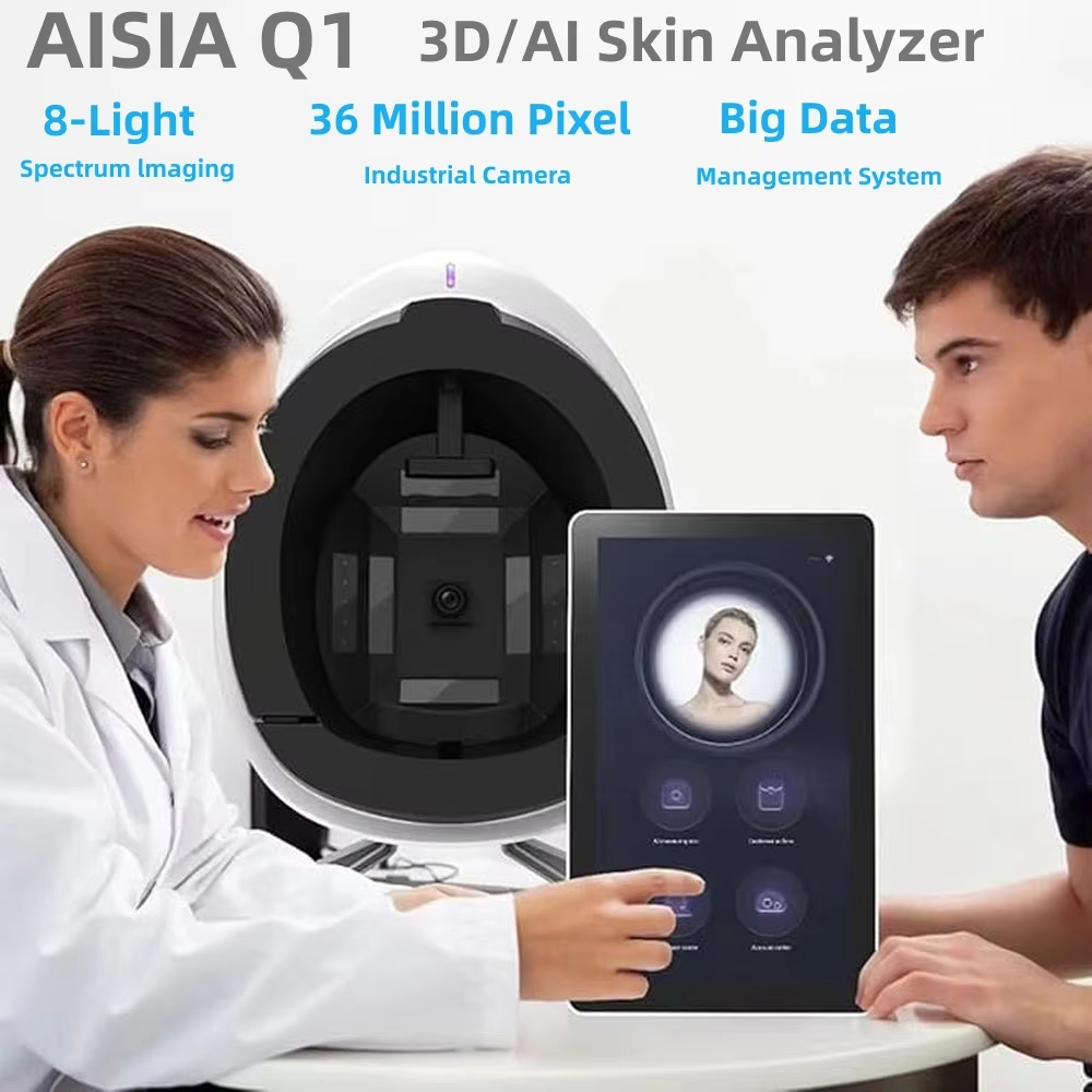 AISIA Q1 3D AI Facial Skin Ana - مراجعة Galvanic Skin Sensor وسعره