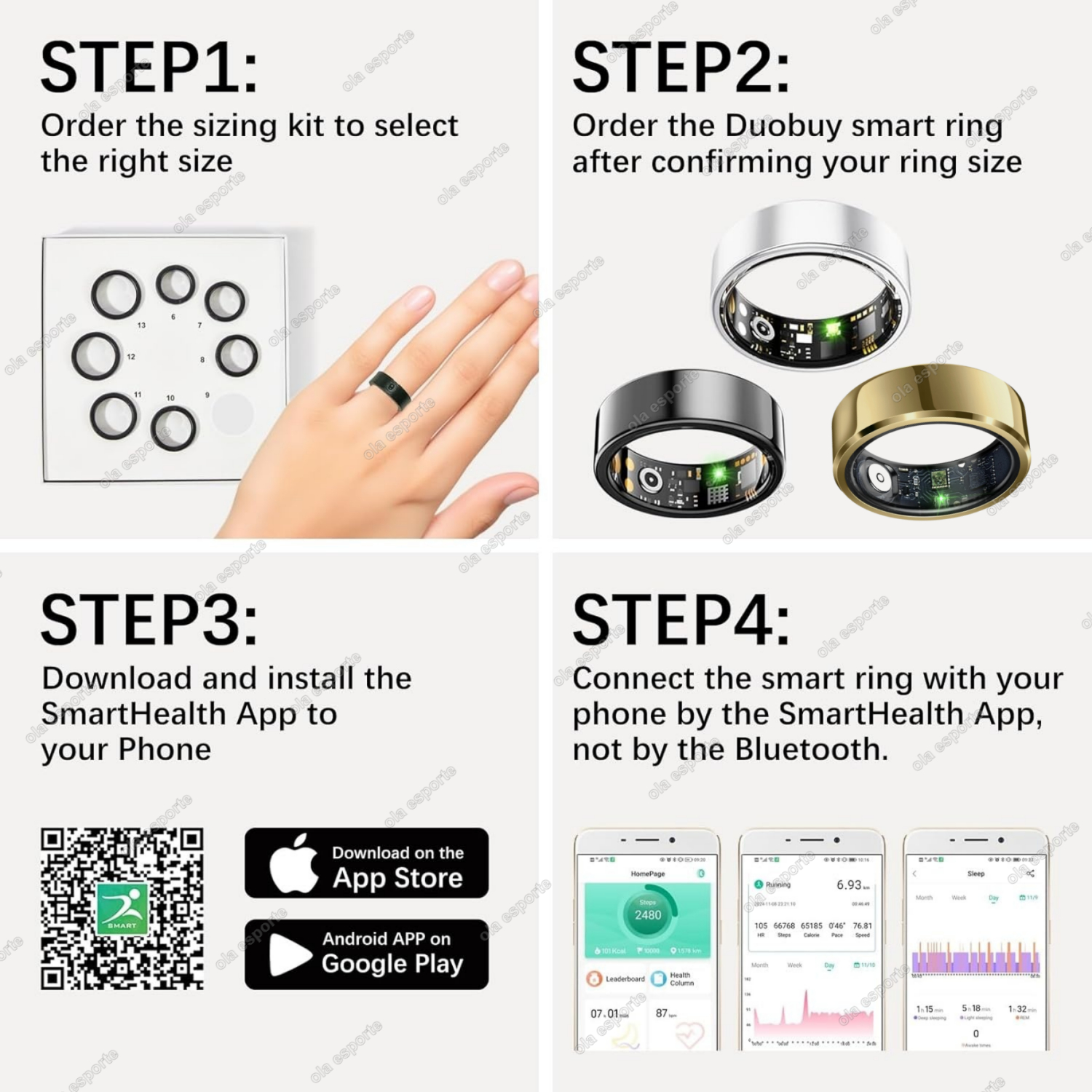 New R09 Smart Ring Men Women w - مراجعة Temperature Ring Skin وسعره
