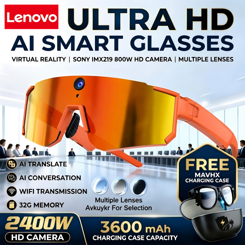 Lenovo AI Smart Glasses ChatGP - مراجعة Smart Glasses Lens وسعره