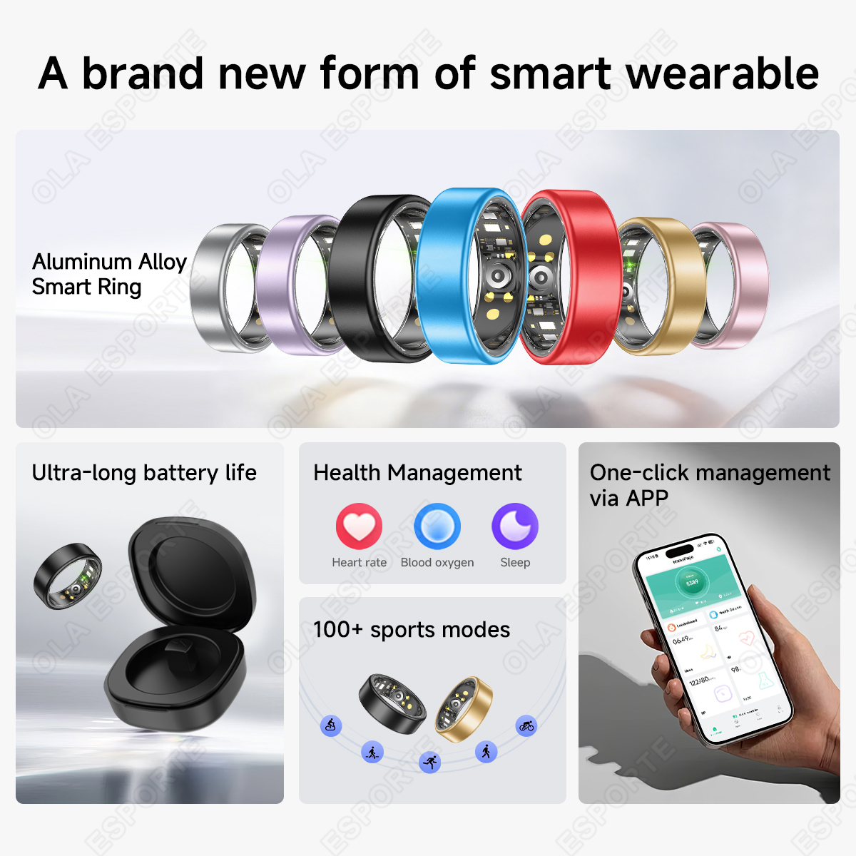 New R09 Smart Ring Men Women w - مراجعة Temperature Ring Skin وسعره