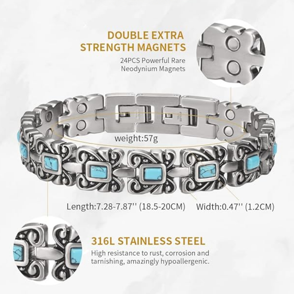 Titanium Steel Blue Turquoise  - مراجعة Meditation Headband Eeg وسعره
