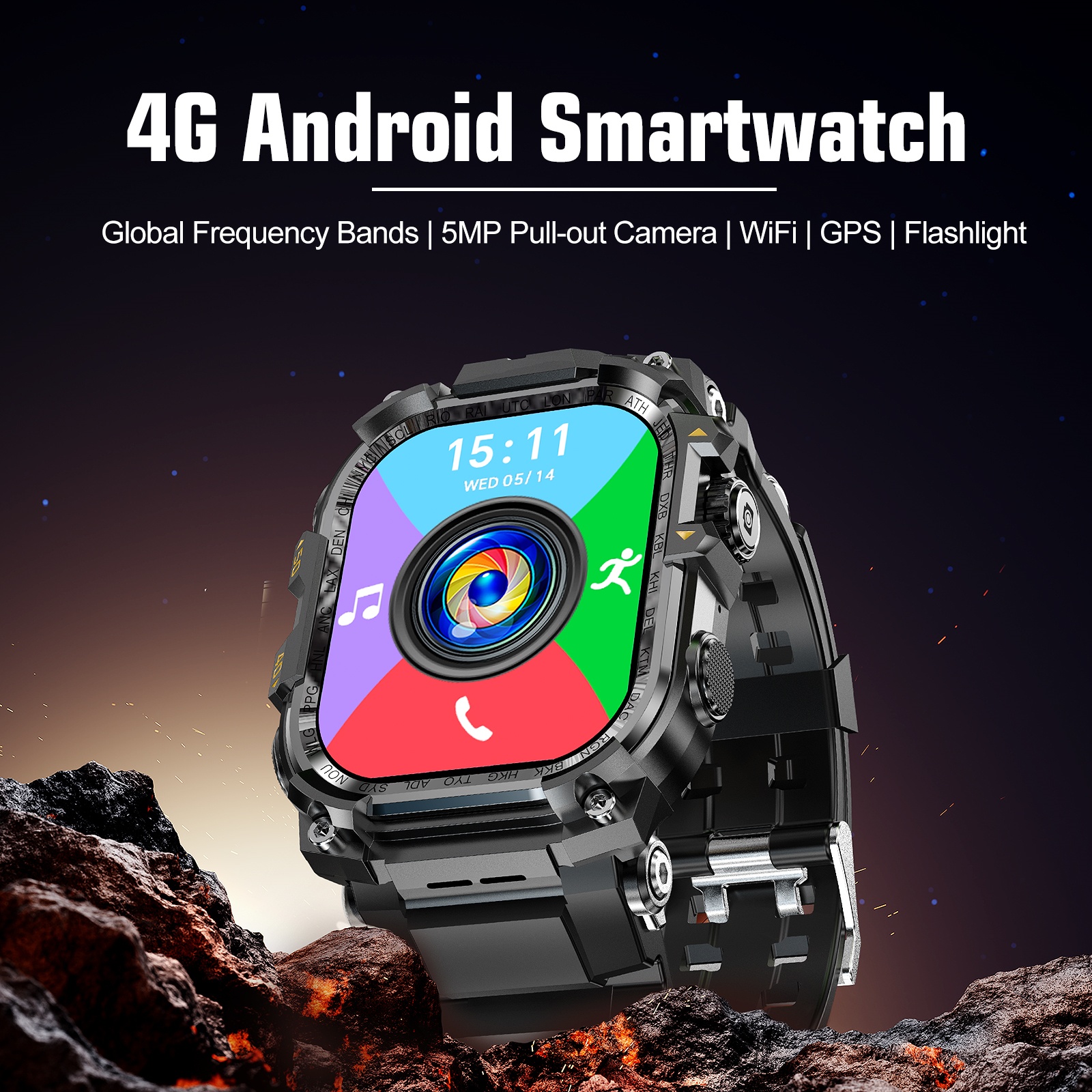 APPLLP 7 MAX Smartwatch 4G SIM - مراجعة Fall Detection Watch وسعره