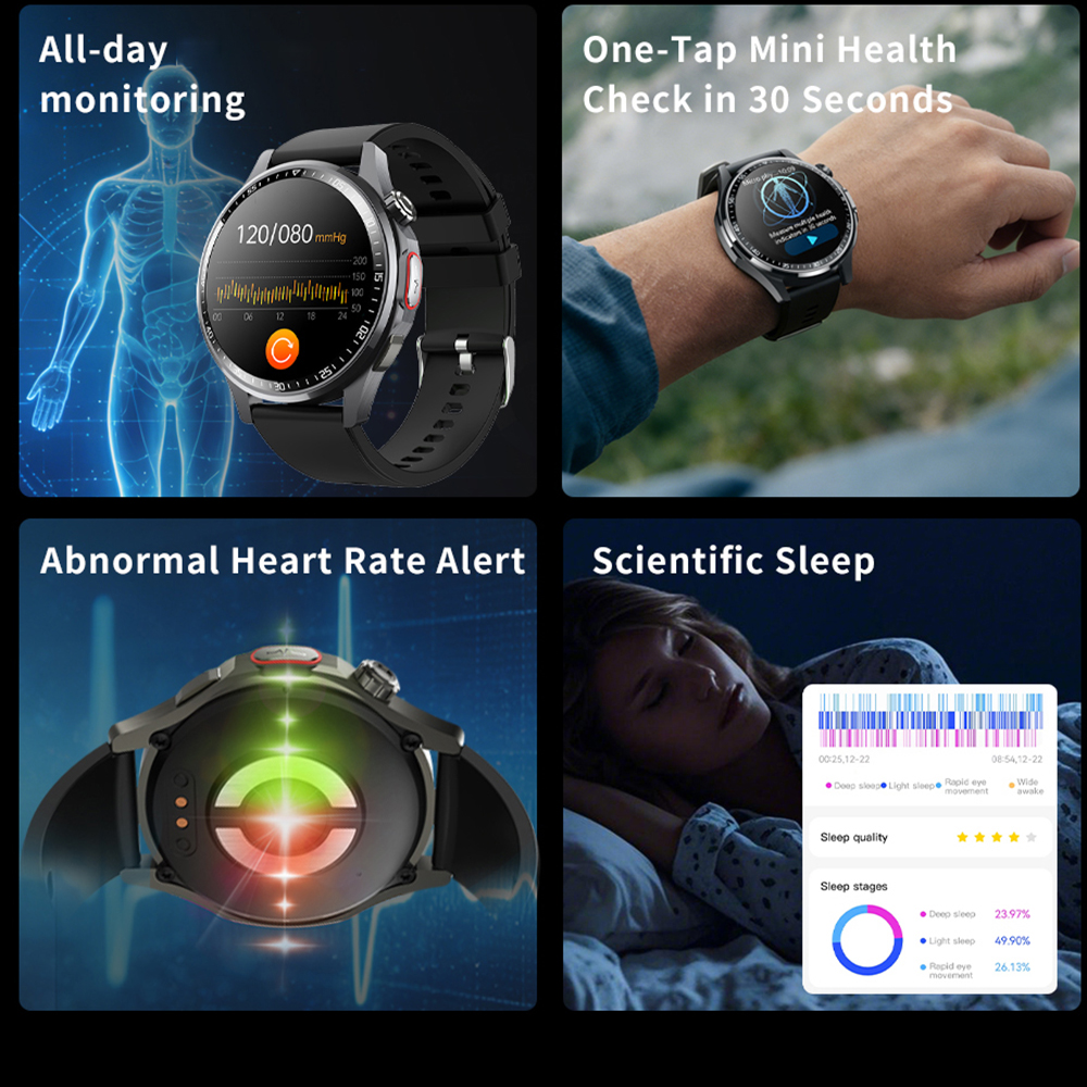 Men Smart Watch All Day Fall D - مراجعة Fall Detection Watch وسعره