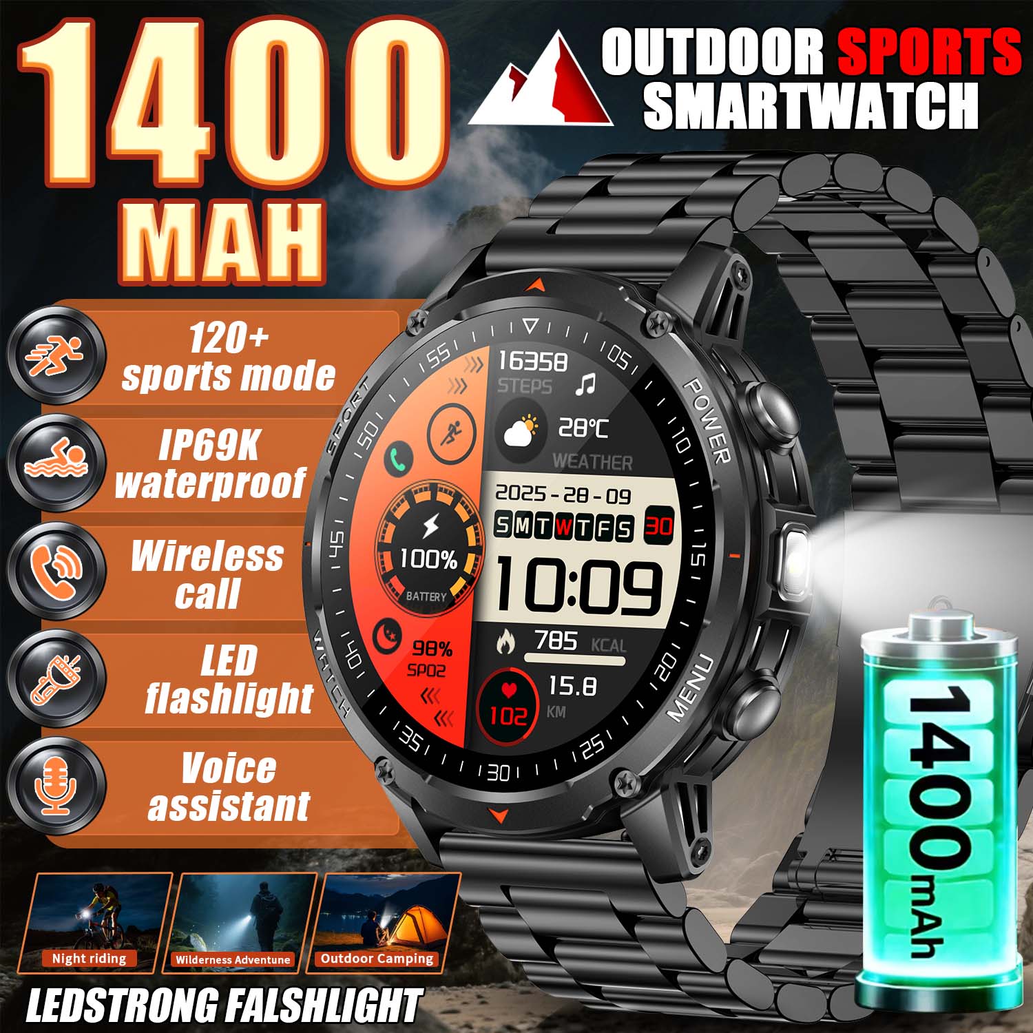 2026 New Military Smart Watch  - مراجعة Smart Insole Pressure وسعره