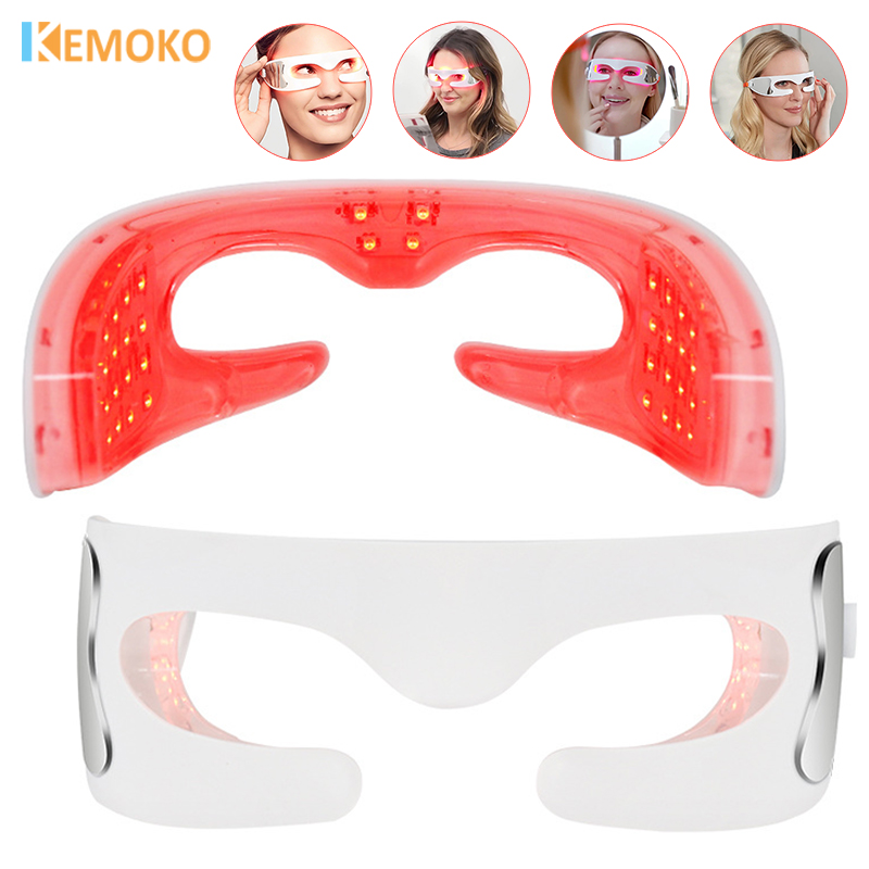 Red Light Theraphy Eye Massage - مراجعة Light Therapy Glasses وسعره
