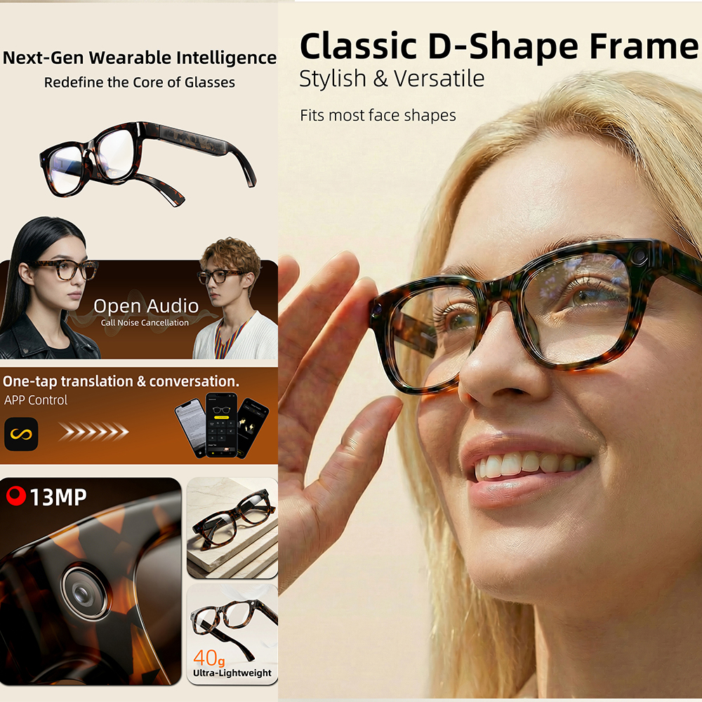 G600 Pro AI Smart Glasses 13MP - مراجعة Smart Glasses Lens وسعره