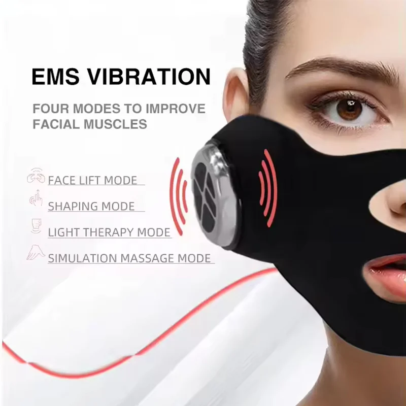 V Face Lifting EMS Facial Mask - مراجعة Galvanic Skin Sensor وسعره