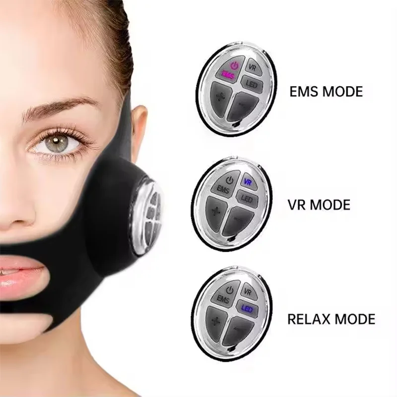 V Face Lifting EMS Facial Mask - مراجعة Galvanic Skin Sensor وسعره