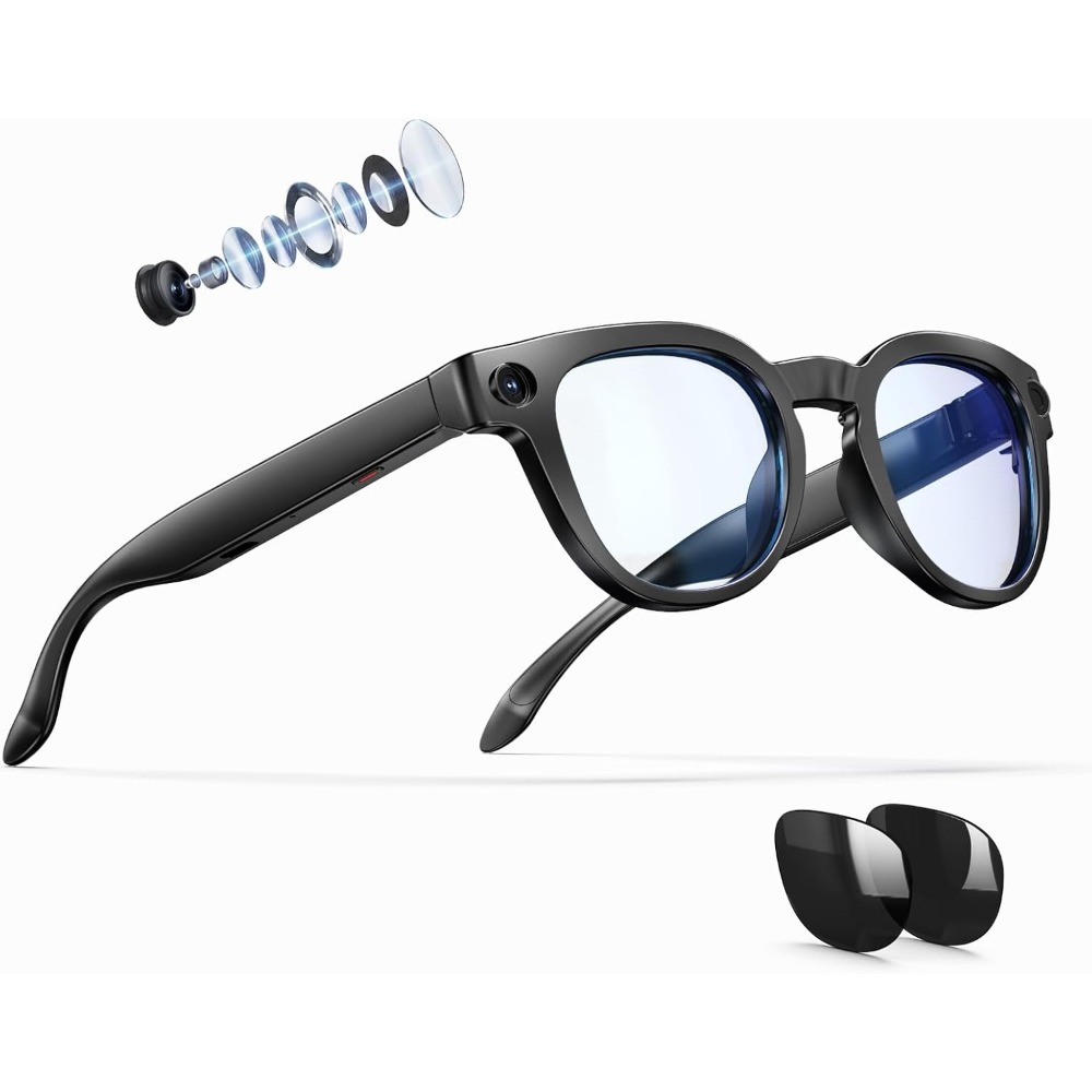 Smart Glasses with 8MP Camera, - مراجعة Smart Glasses Lens وسعره