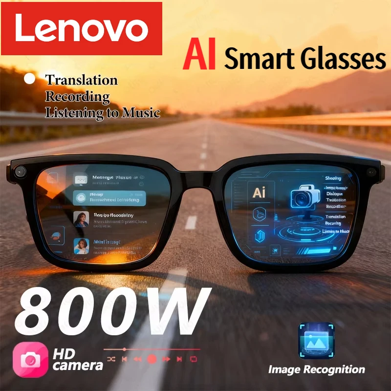 Lenovo AI Smart Glasses 8K HD  - مراجعة Smart Glasses Lens وسعره