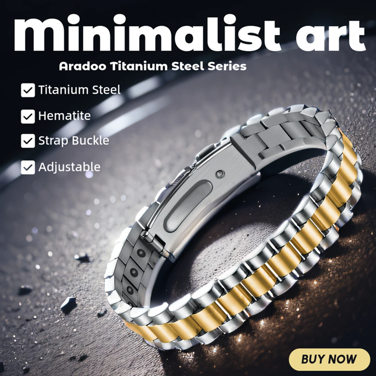 Titanium Steel Hematite Magnet - مراجعة Meditation Headband Eeg وسعره