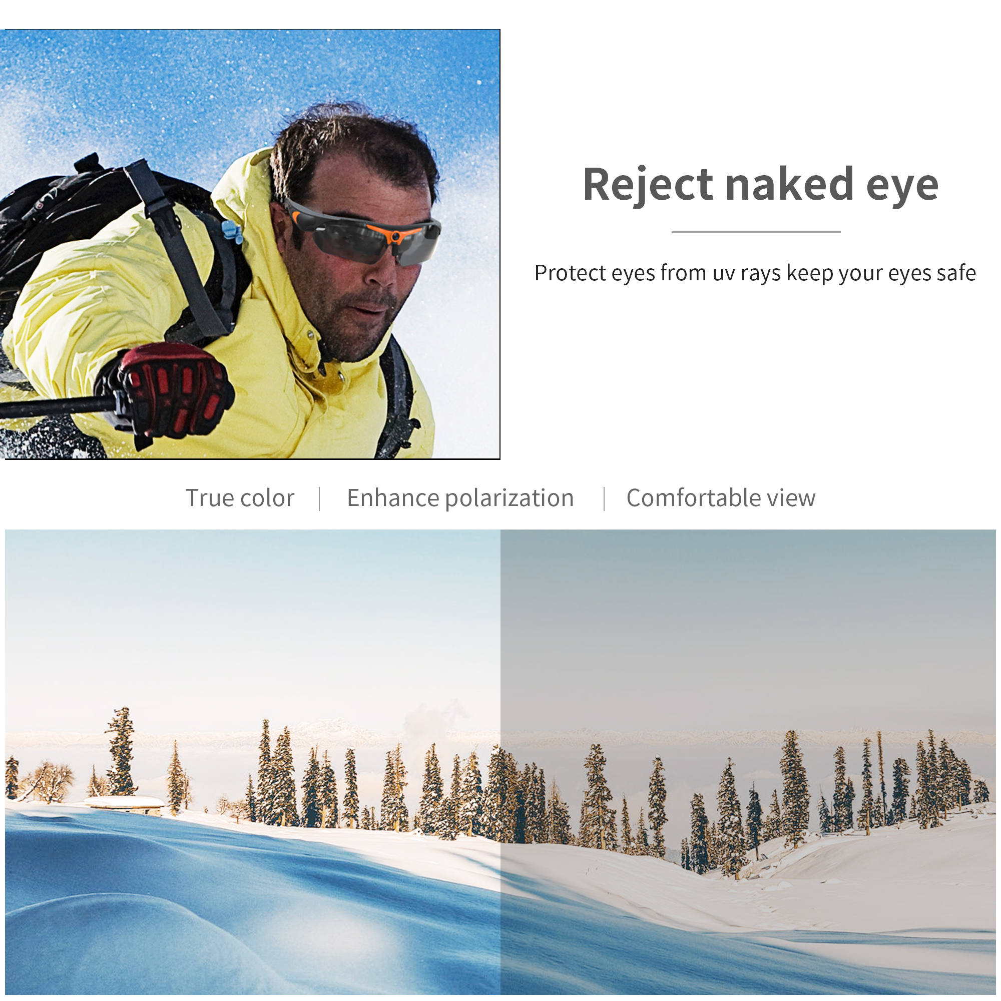 Wearable HD 1080P Camera Outdo - مراجعة Smart Glasses Lens وسعره