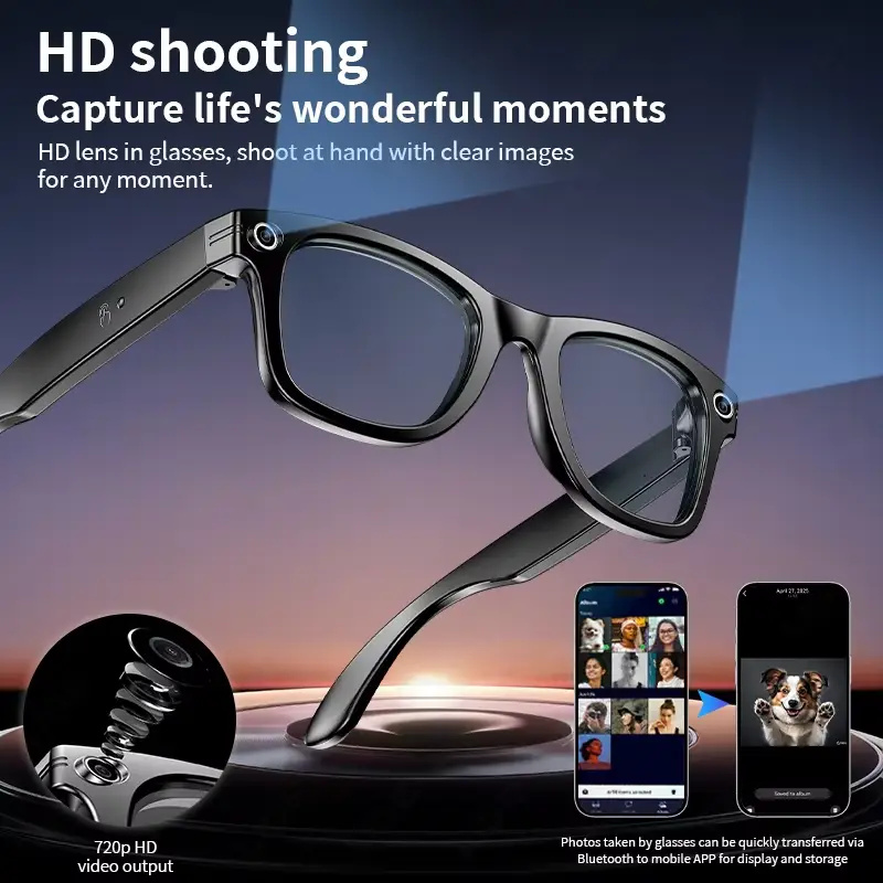 AI Smart Glasses with 8MP Came - مراجعة Smart Glasses Lens وسعره