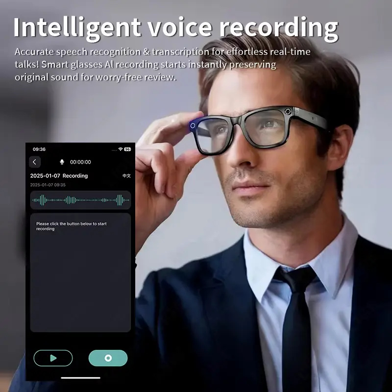 AI Smart Glasses with 8MP Came - مراجعة Smart Glasses Lens وسعره